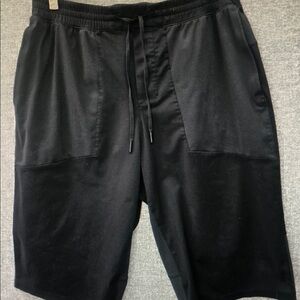 Men's Black Drawstring Shorts